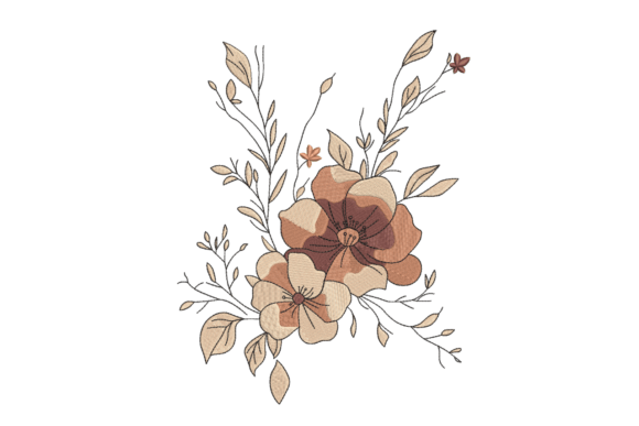 Vintage Neutral Wildflower Bouquet