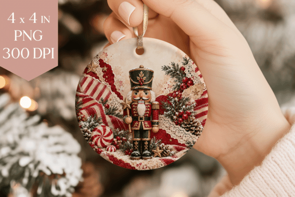 Vintage Nutcracker Christmas Ornament PN