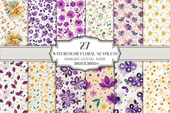 Watercolor Floral Seamless Pattern