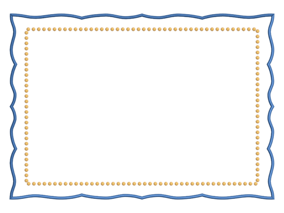 Wavy Dotted Rectangle Placemat CERCEVE97