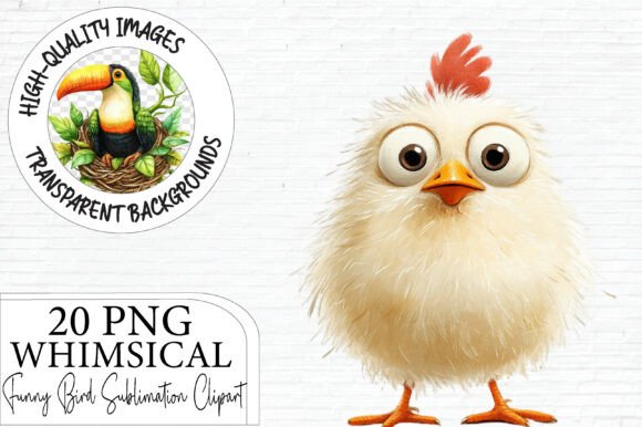 Whimsical Watercolor Bird Clipart