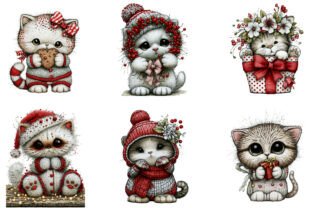 Problem Icon Remove Background Whimsical Christmas Cats Clipart Bundle Graphic by TshirtMaster ...