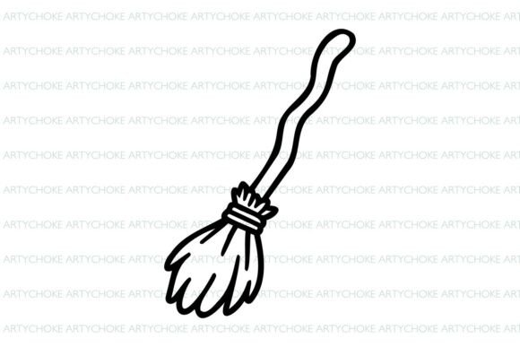 Witch Broom SVG