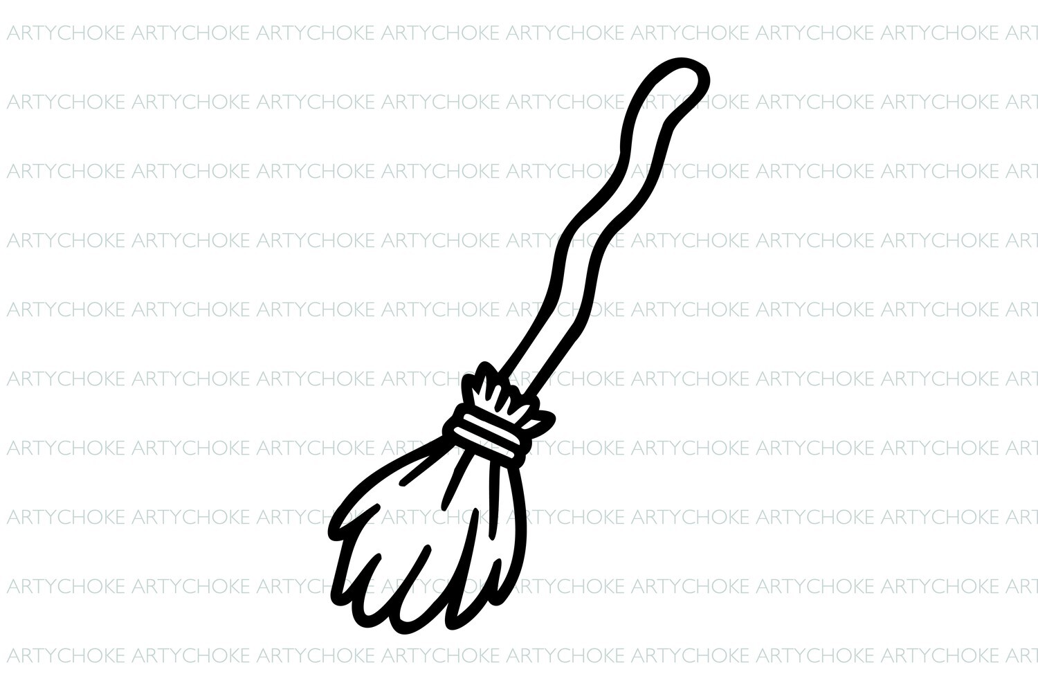 Witch Broom SVG