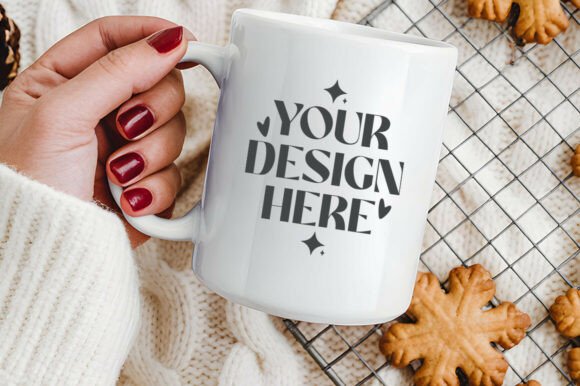 11oz Christmas Mug Mockup