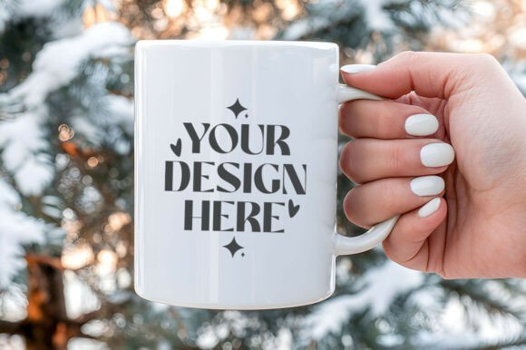 15oz Christmas Mug Mockup