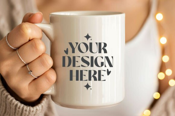 15oz Christmas Mug Mockup