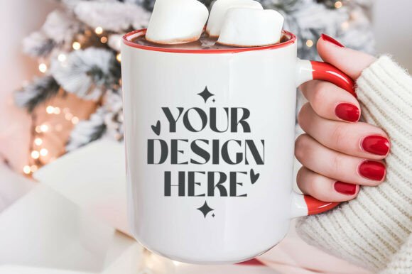 15oz Christmas Mug Mockup