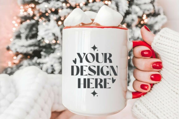 15oz Christmas Mug Mockup