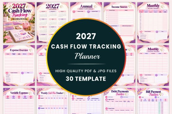 2027 Cash Flow Tracking Workbook KDP