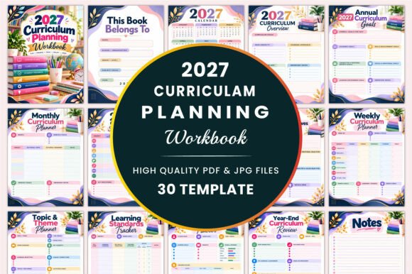 2027 Curriculum Planning Workbook KDP