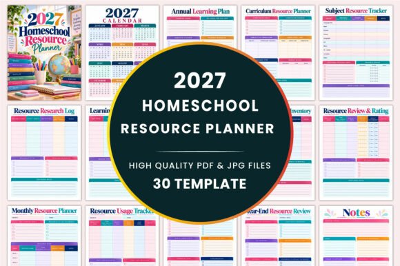 2027 Homeschool Resource Planner KDP