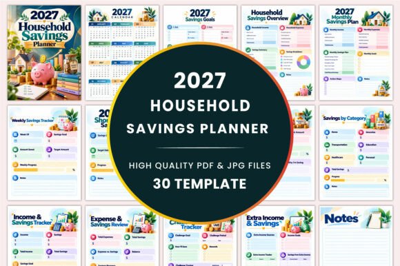 2027 Household Savings Planner KDP
