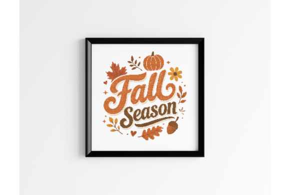 Autumn Pumpkin Cross Stitch Pattern