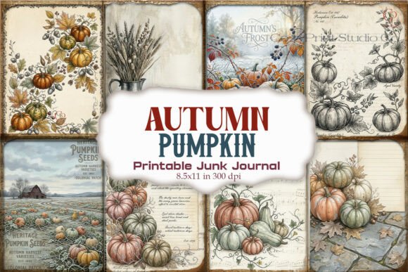 Autumn Pumpkin Harvest Farm Junk Journal