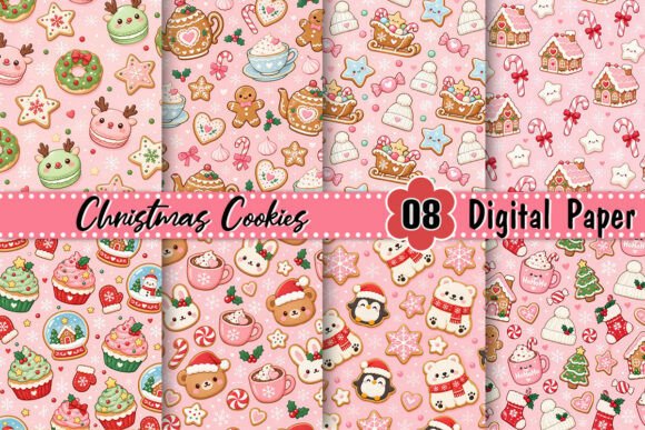 Christmas Cookies Digital Paper