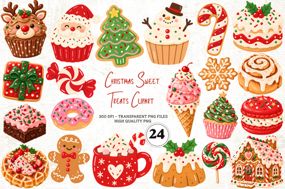 Christmas Sweet Treats Clipart