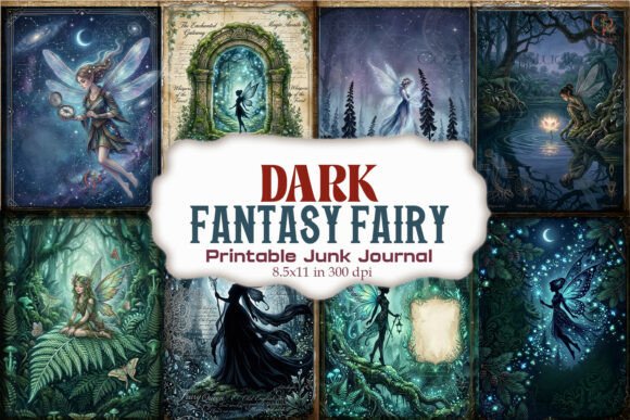 Dark Fantasy Fairy Forest Junk Journal