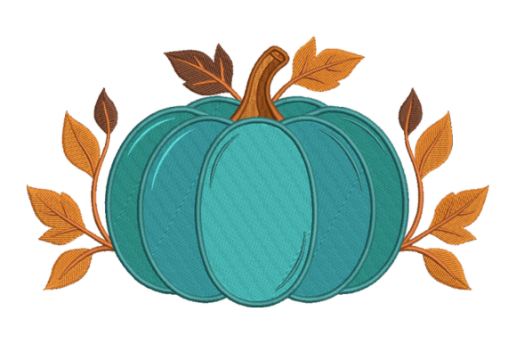 Fall Pumpkin Embroidery Design