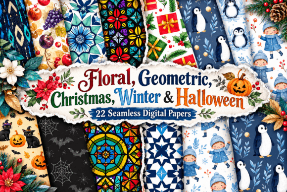 Floral, Geometric, Christmas, Winter &