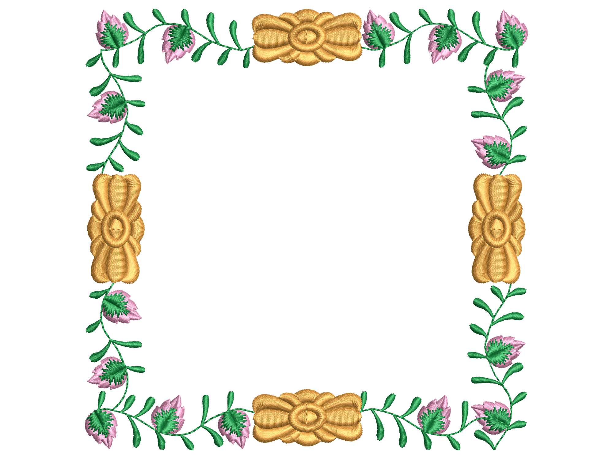 Floral Square Placemat CERCEVE104F