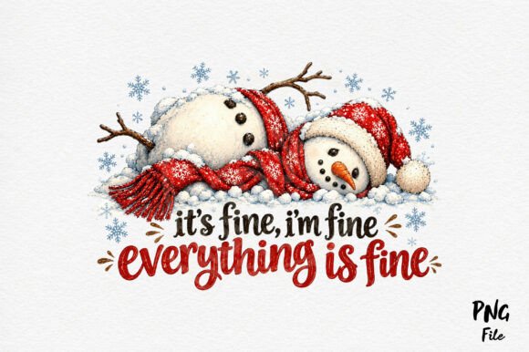 Funny Snowman Christmas PNG