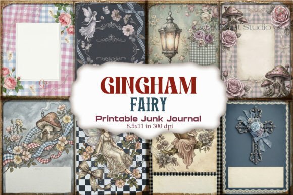 Gingham Fairy Cottagecore Junk Journal