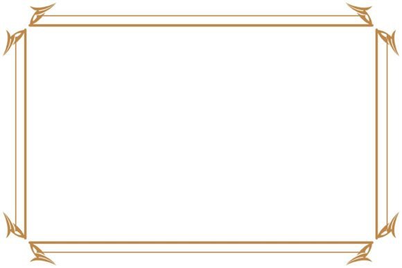 Gold Certificate Border Frame. 15