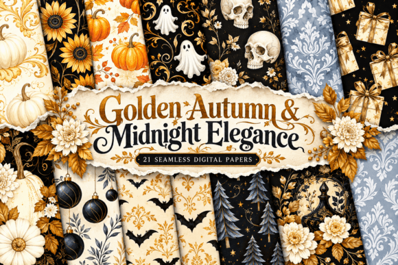 Golden Autumn & Midnight Elegance