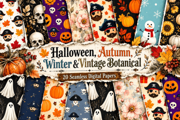 Halloween, Autumn, Winter & Vintage