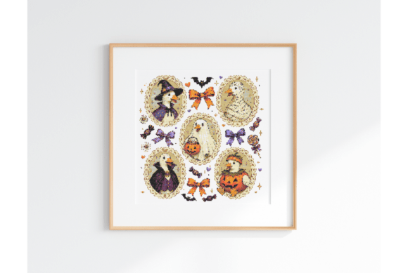 Halloween Goose Cross Stitch Pattern