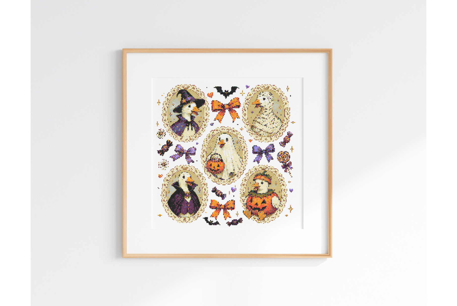 Halloween Goose Cross Stitch Pattern