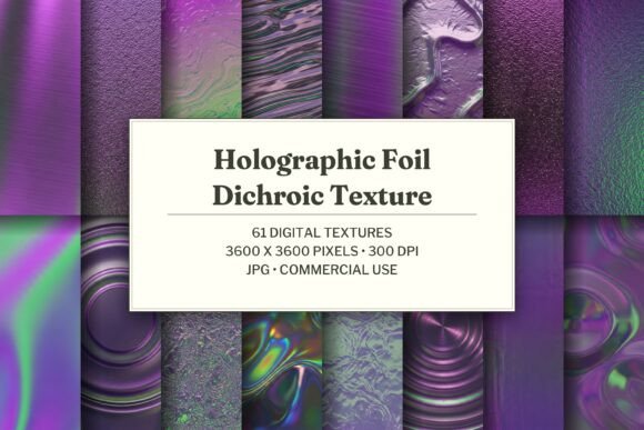 Holographic Foil Dichroic Texture