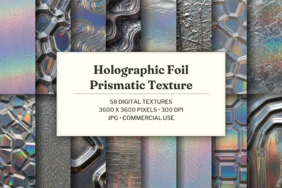 Holographic Foil Prismatic Texture
