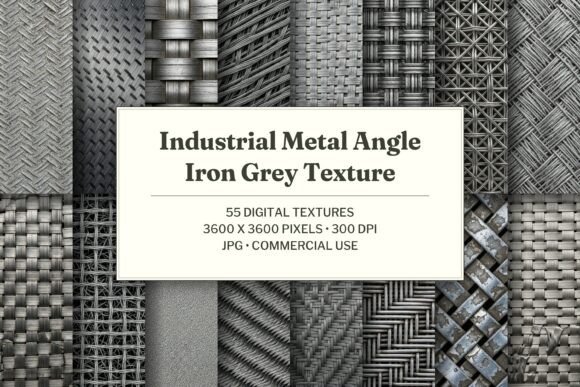 Industrial Metal Angle Iron Grey Texture
