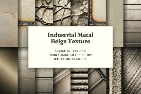 Industrial Metal Beige Texture