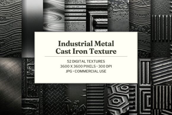 Industrial Metal Cast Iron Texture