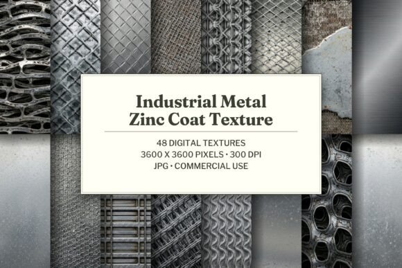 Industrial Metal Zinc Coat Texture