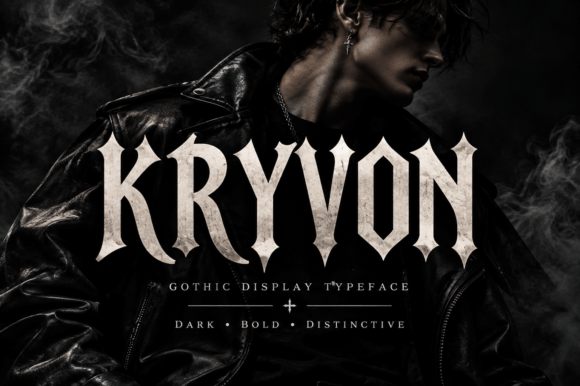 Kryvon Blackletter Font By Retro