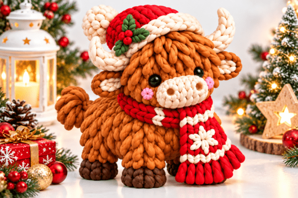 Knitted Christmas Reindeer STL 3D Print – Cozy Nordic Holiday Decor Model - Image 4