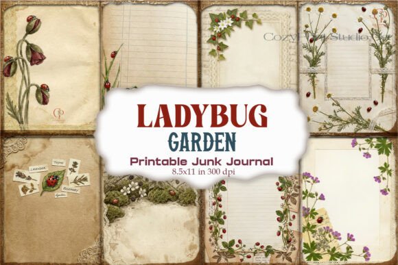 Ladybug Garden Botanical Junk Journal