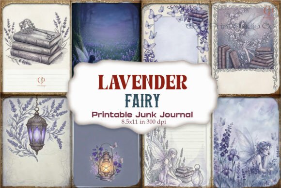 Lavender Fairy Botanical Junk Journal