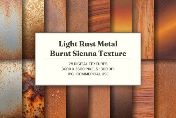Light Rust Metal Burnt Sienna Texture