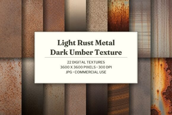 Light Rust Metal Dark Umber Texture