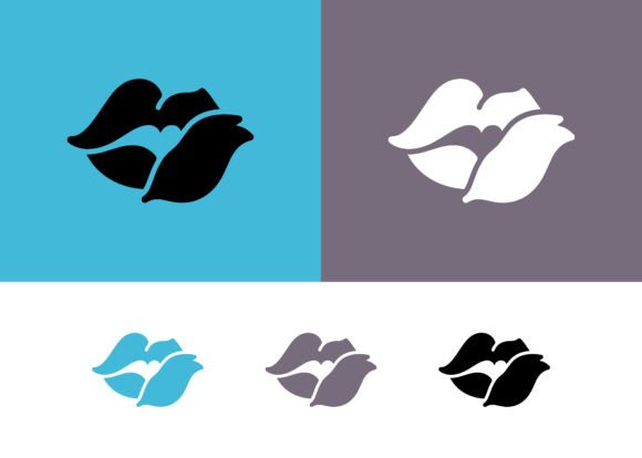 Lips Logo for Beauty or Cosmetics