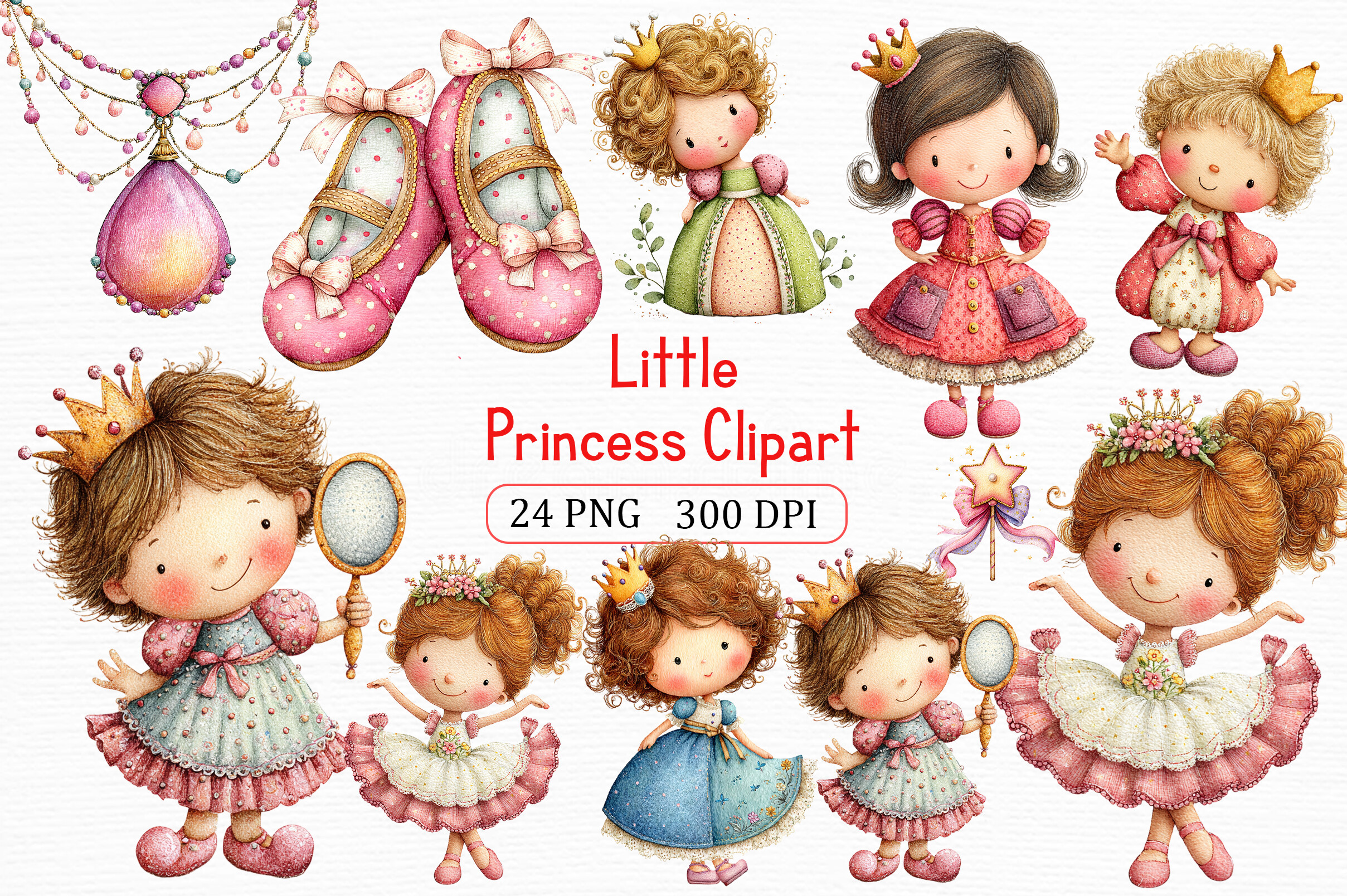 Little Princess Clipart Bundle