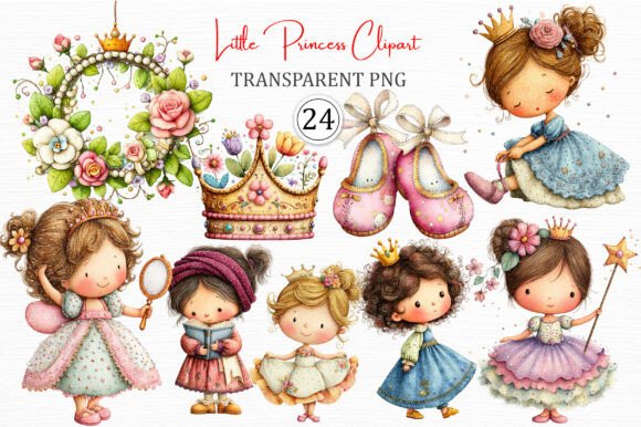 Little Princess Clipart Printable Set