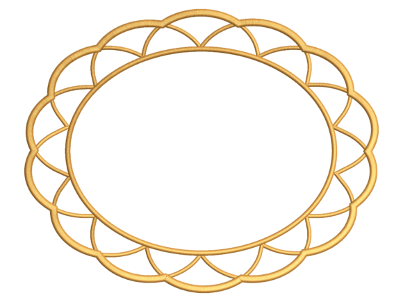 Looped Scallop Oval Placemat CERCEVE107F