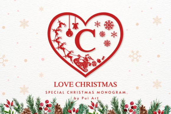 Love Christmas Monogram
