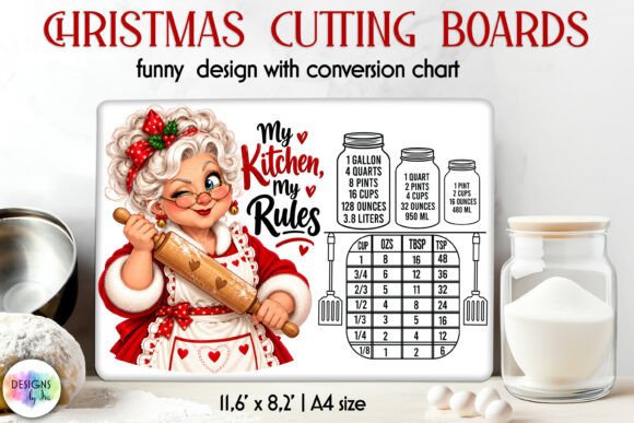 My Kitchen Rules Christmas Cutting Board